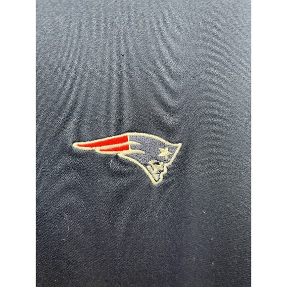 New England‎ Patriots Shirt Antigua Mens Large NFL 1/4 zip pullover pockets - Picture 3 of 6